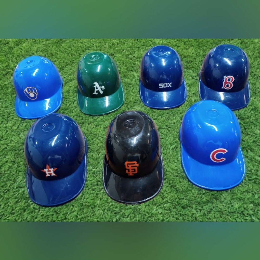 Set of 7 Laich MLB Baseball Ice Cream Sundae Helmets